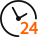 24 Hour Support Icon